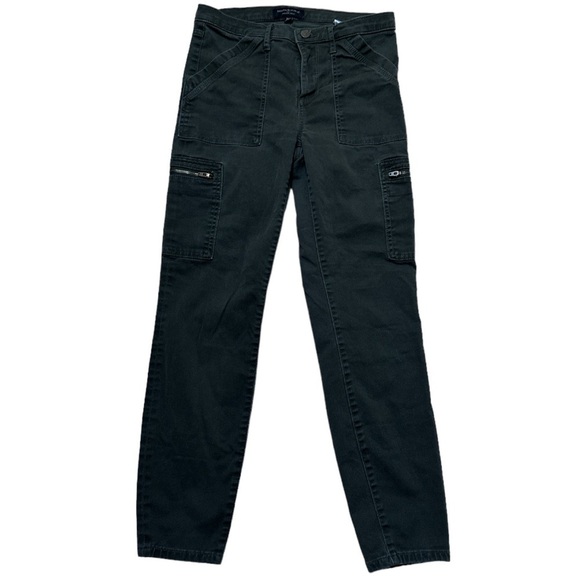 Banana Republic Factory High Rise Skinny Green Zippered Pockets Size 26/2 - Picture 1 of 6